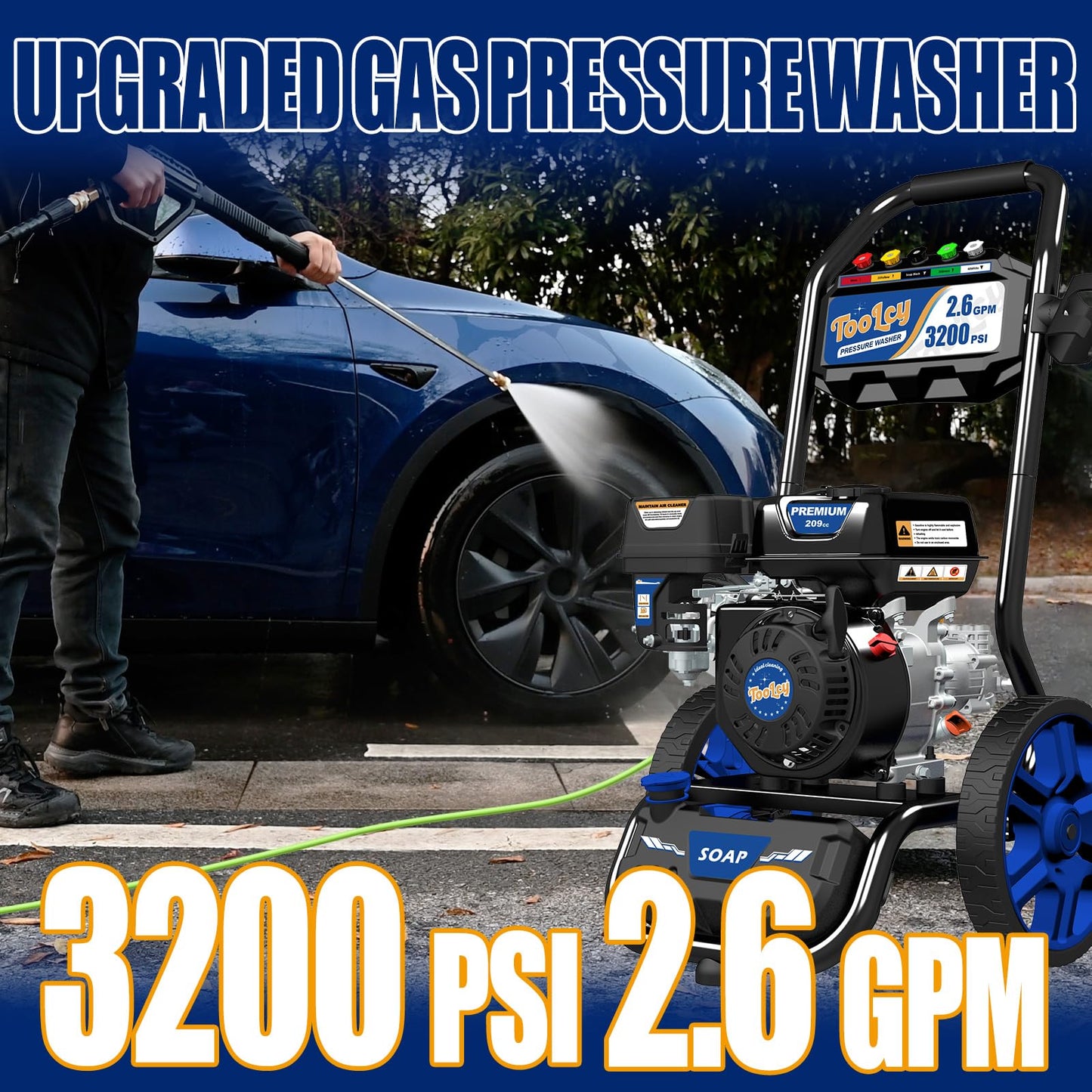 TPX3206 Gas Pressure Washer 3200 PSI 2.6 GPM
