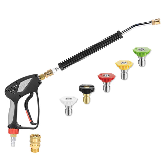 5000 PSI Pro Short Pressure Washer Gun with Wand