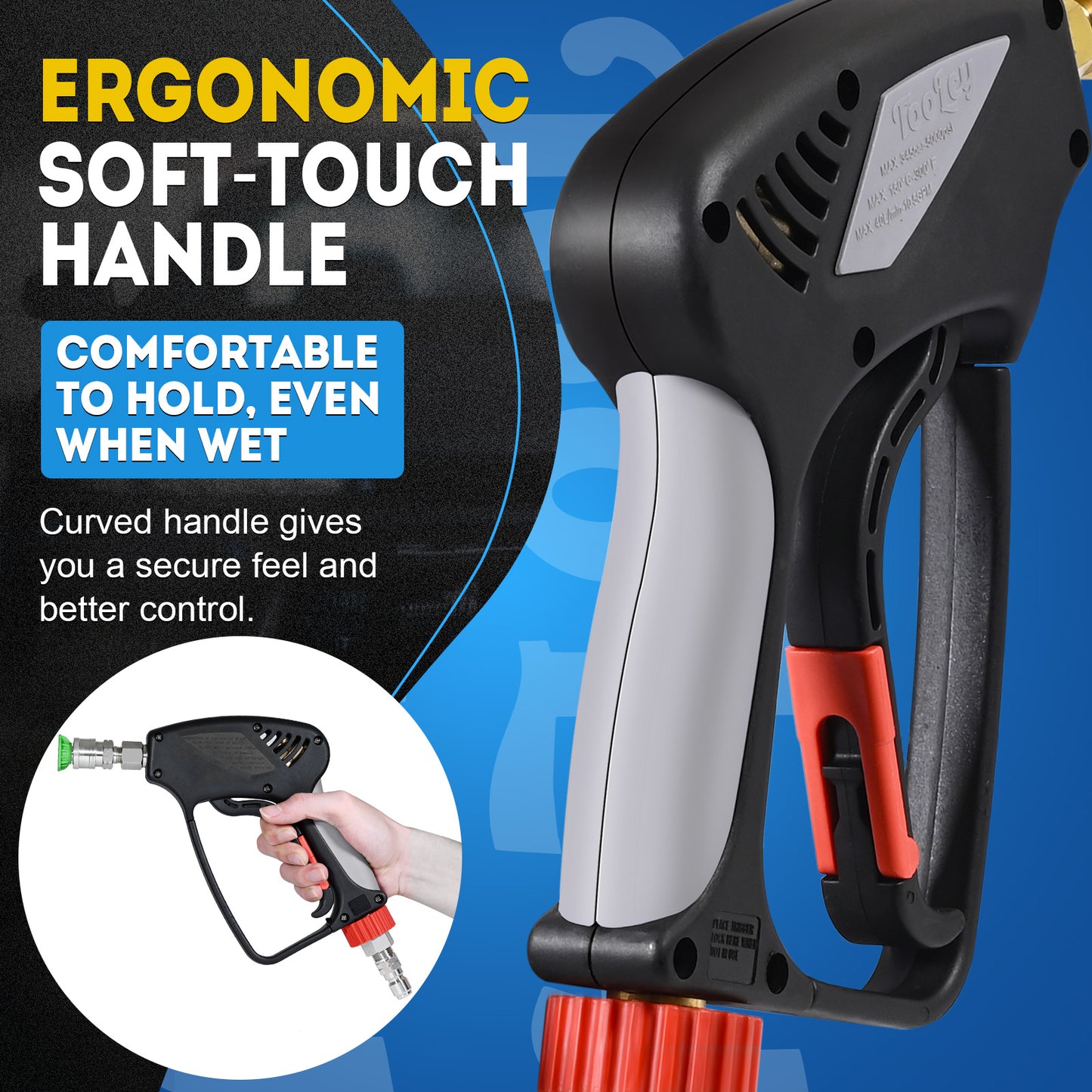 5000 PSI Pro Short Pressure Washer Gun (Stainless Steel)