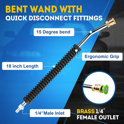 5000 PSI Pro Short Pressure Washer Gun with Wand