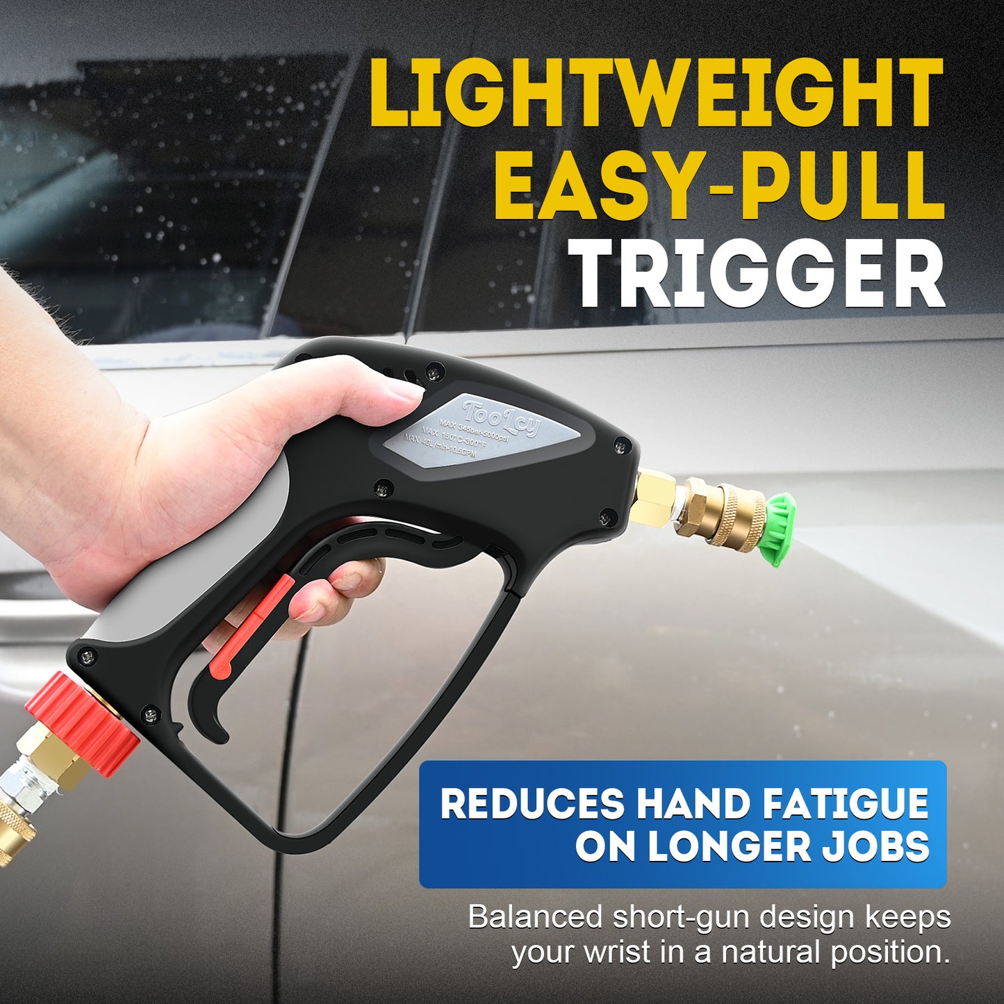 5000 PSI Pro Short Pressure Washer Gun