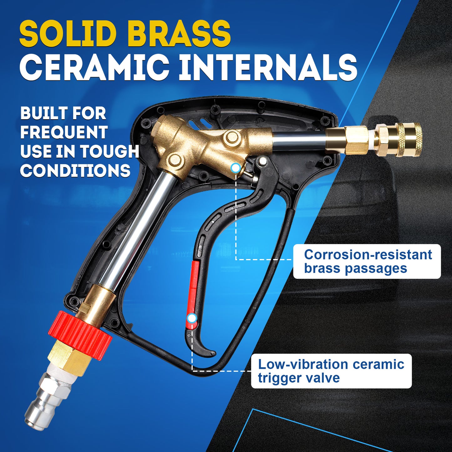 5000 PSI Pro Short Pressure Washer Gun