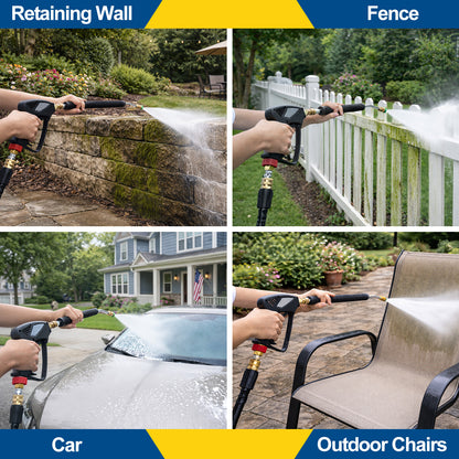5000 PSI Pro Short Pressure Washer Gun with Wand