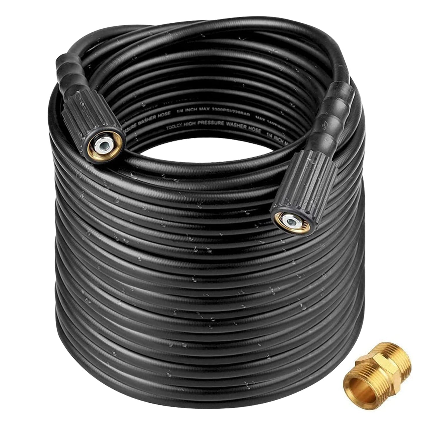 Kink Free Pressure Washer Hose 3300 PSI 1/4 in. (black)