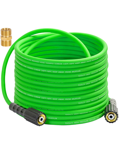 Flexible Pressure Washer Hose 3300 PSI 1/4 in. (green)