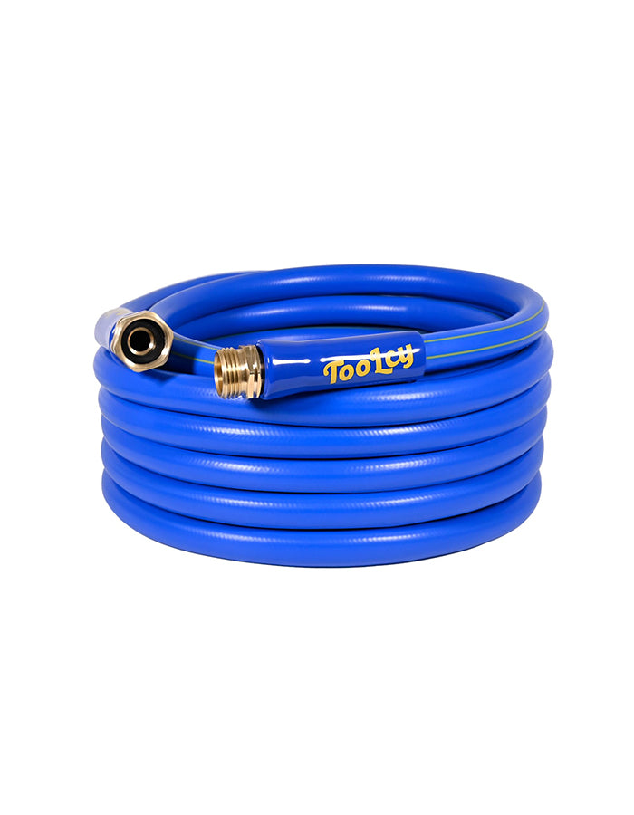 Heavy Duty Garden Hose, 5/8", Swivel Fittings (blue)