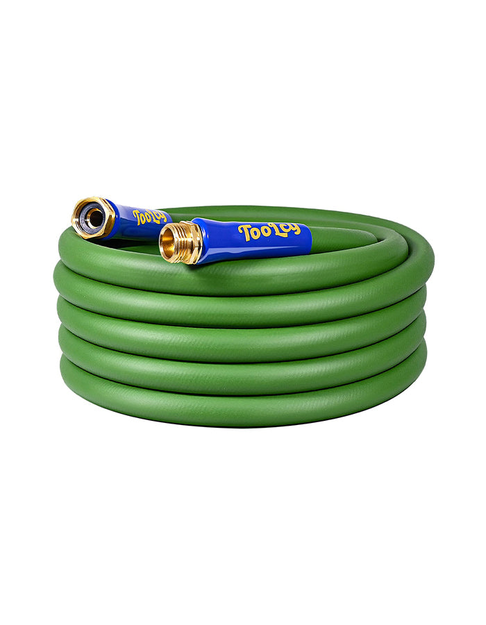 Heavy Duty Garden Hose, 5/8", Swivel Fittings (green)