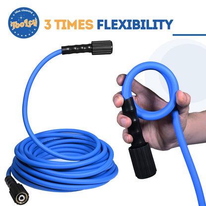 Flexible Pressure Washer Hose 3300 PSI 1/4 in. (blue)