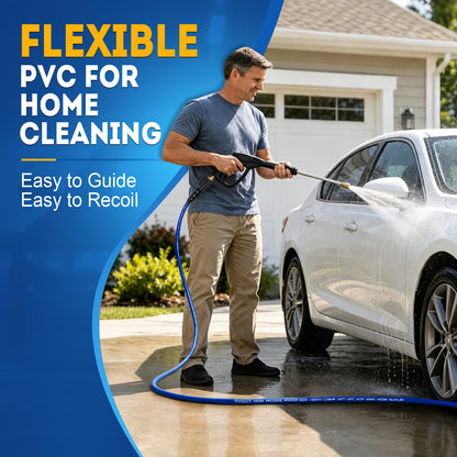 Flexible Pressure Washer Hose 3400 PSI 1/4 in. with 3/8" Quick Connect